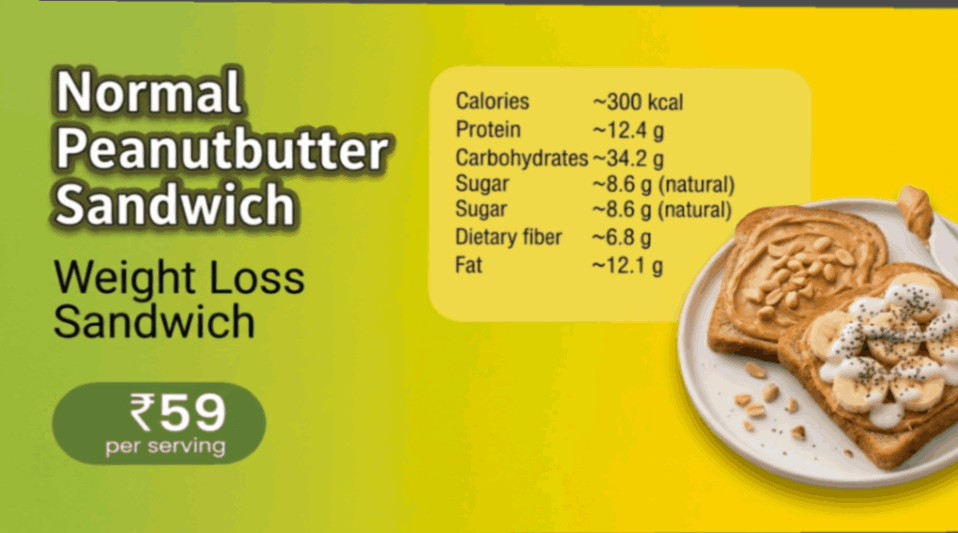 You are currently viewing Weight Loss Peanut Butter Sandwich: Weight Loss-ku Ethra Oru Healthy Snack!